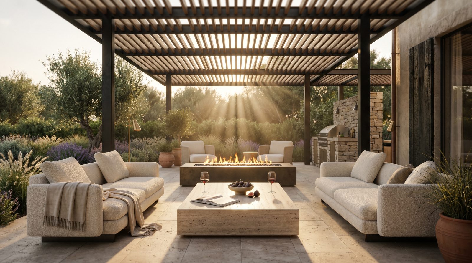Pools and landscape rendering