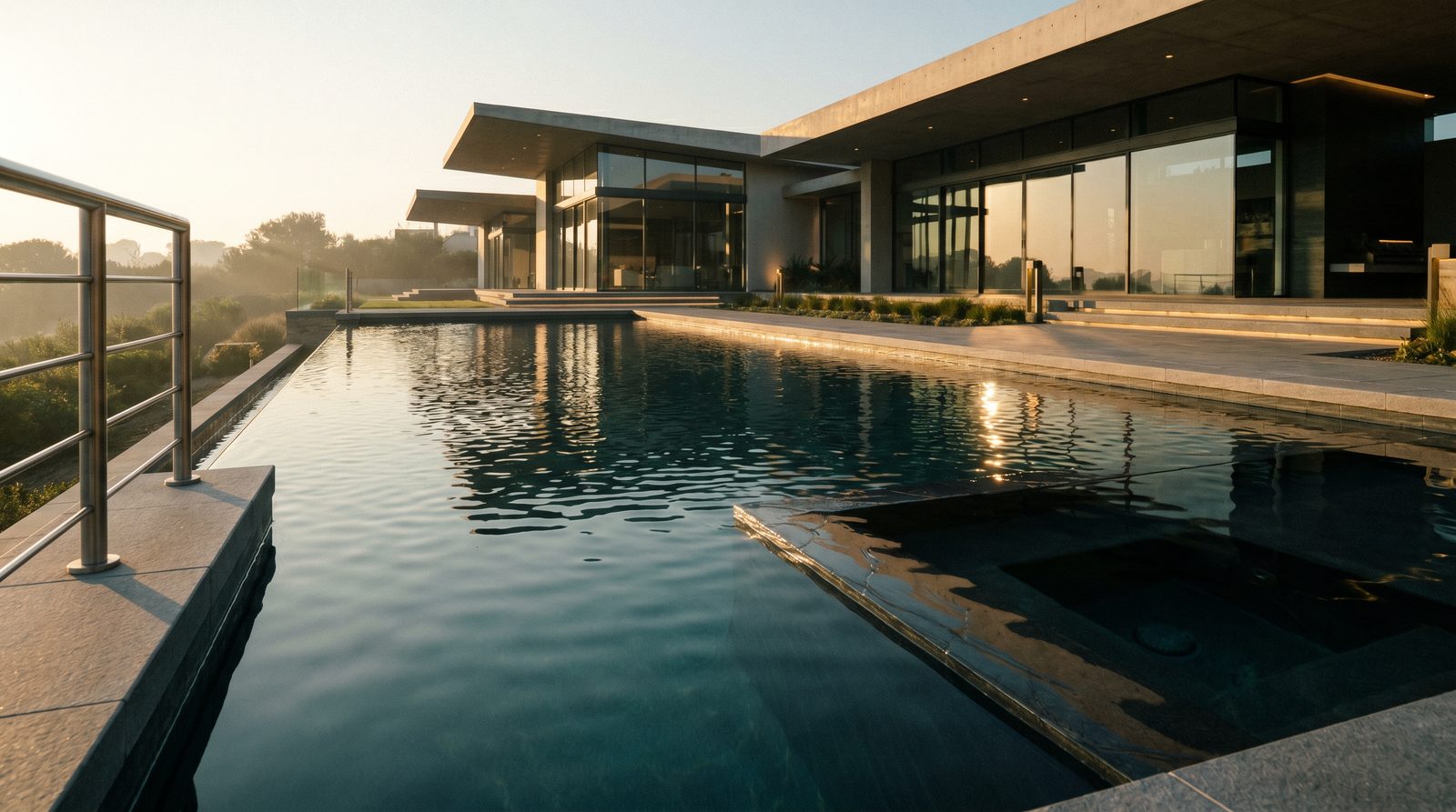 Cinematic pool render