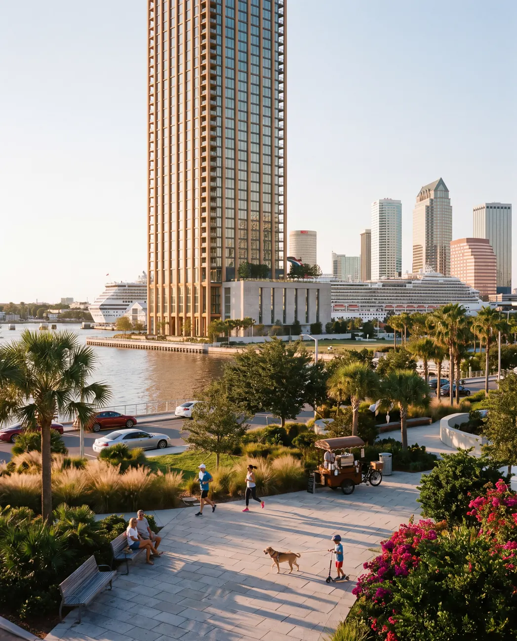 Lumen House — The waterfront promenade