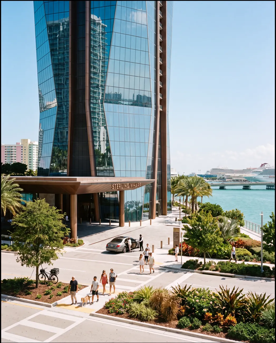 Sterling Wharf — Street arrival