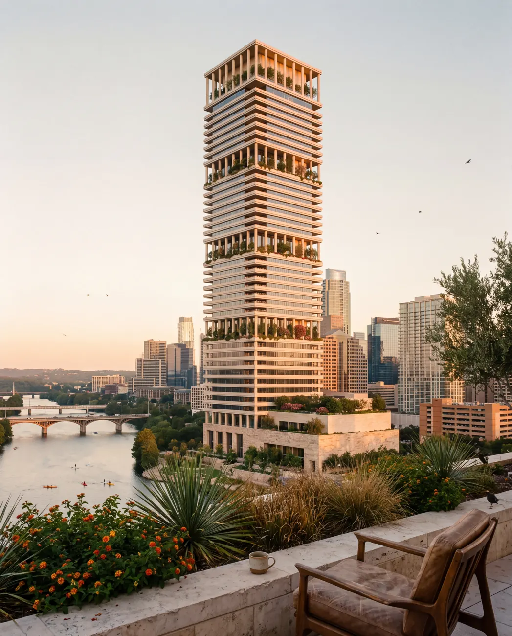 Aurelia Place — From a neighbouring rooftop