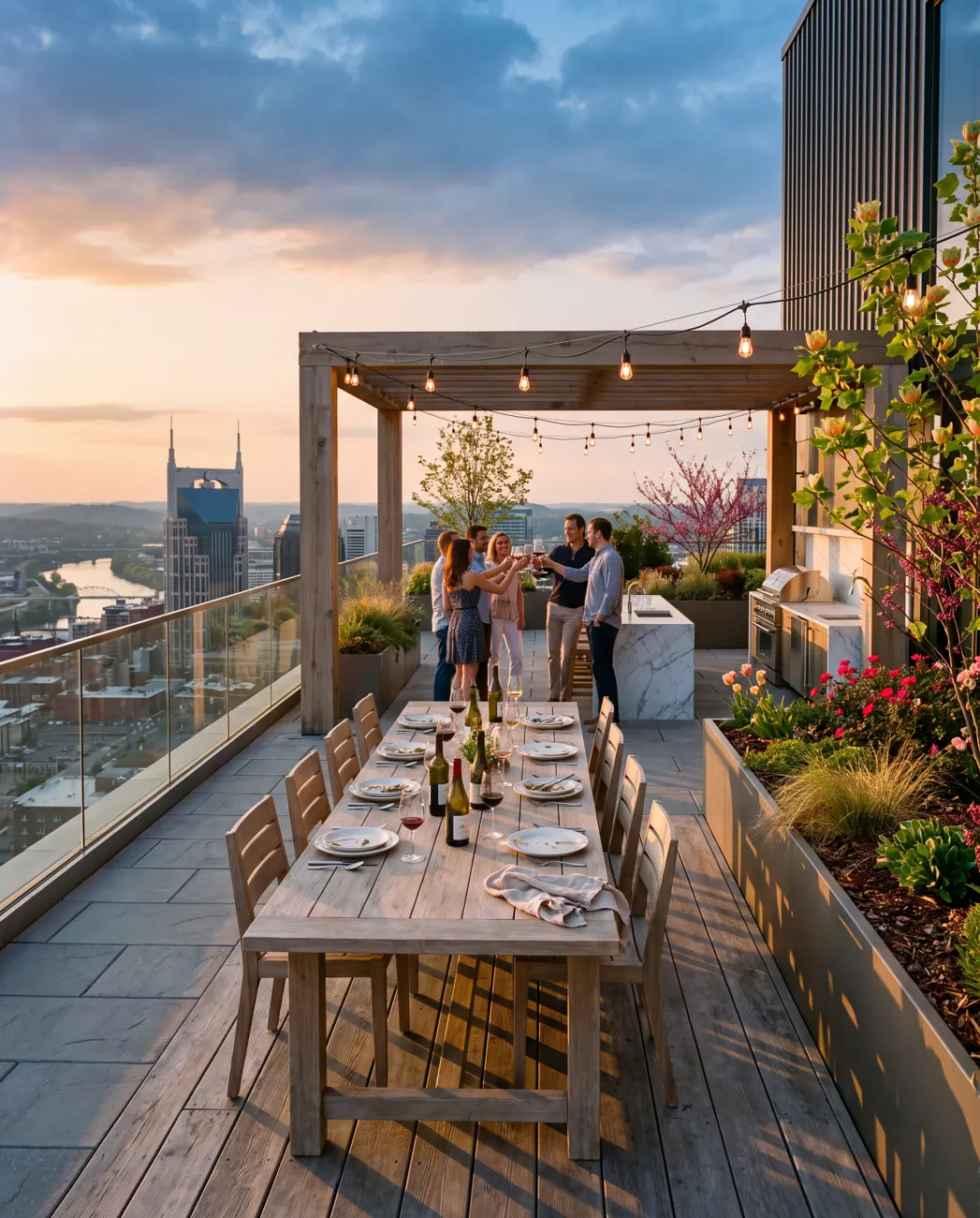 Palisade Heights — Rooftop dinner