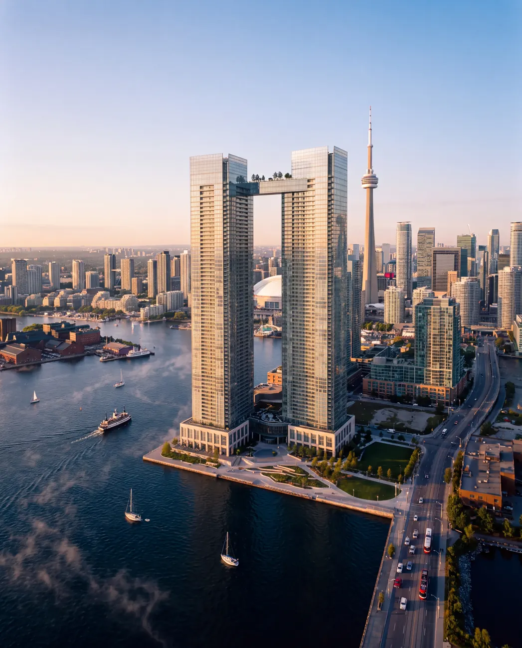 Tidewater Terraces — twin-tower masterplan in Toronto, Ontario, Canada.