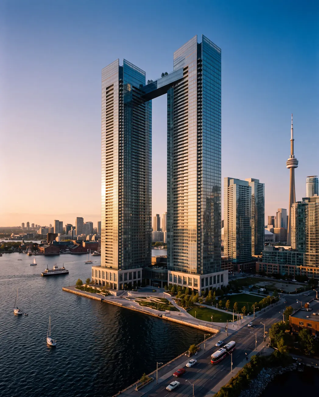 Tidewater Terraces — twin-tower masterplan in Toronto, Ontario, Canada.