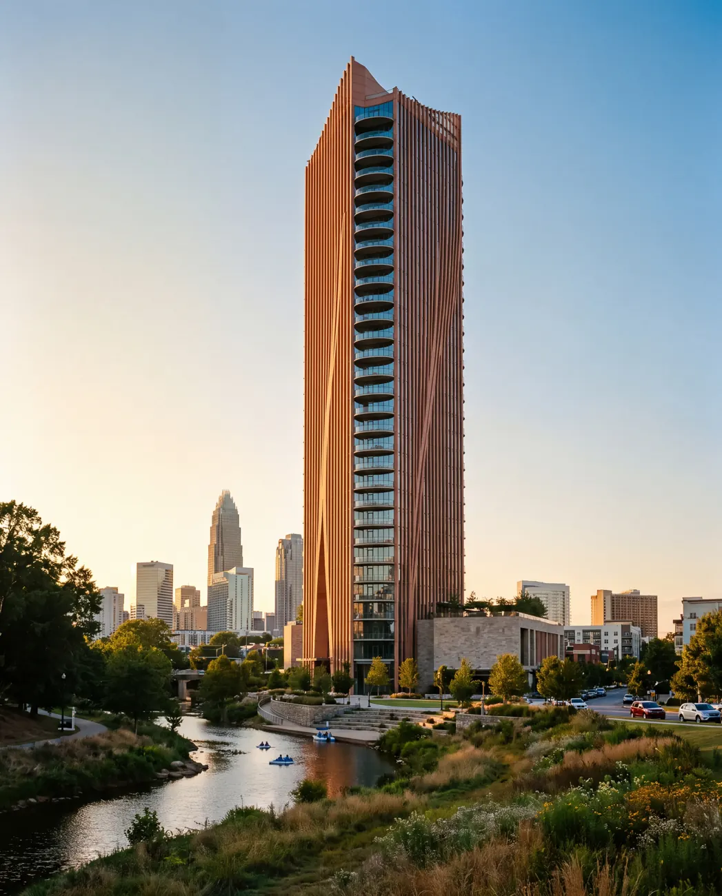 Halcyon Tower — residential tower in Charlotte, North Carolina, USA.
