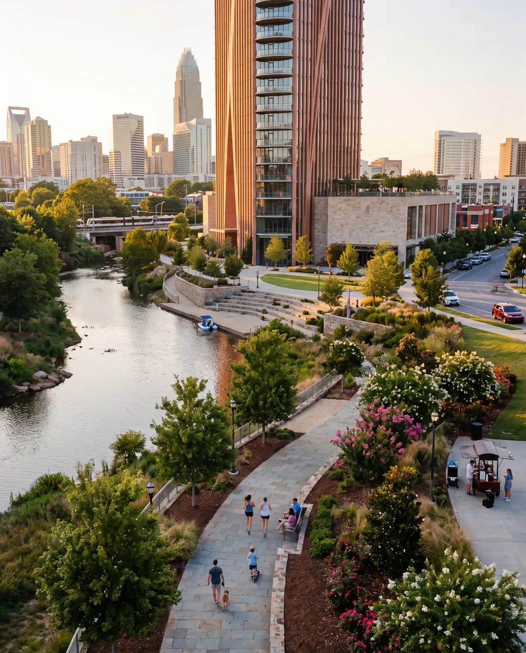 Halcyon Tower — The waterfront promenade