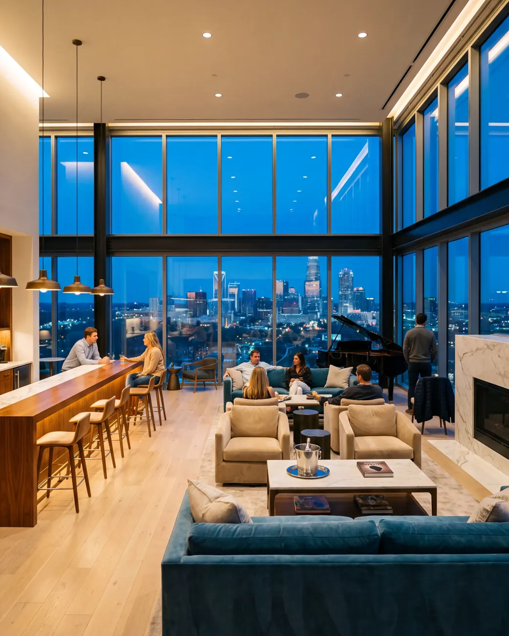 Halcyon Tower — Sky lounge