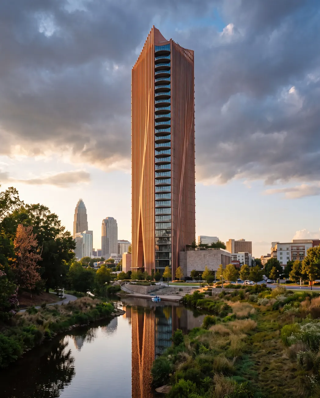 Halcyon Tower — residential tower in Charlotte, North Carolina, USA.