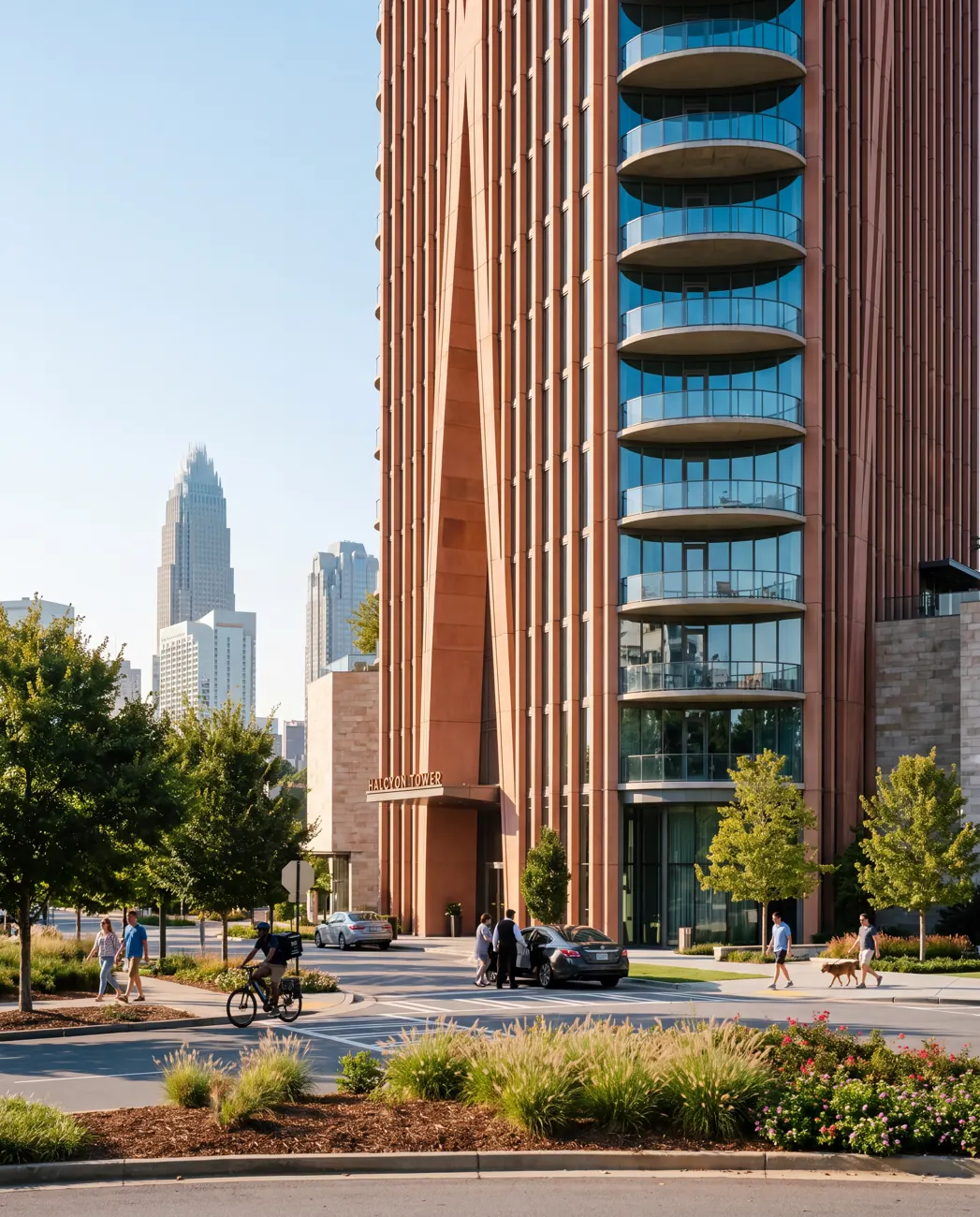 Halcyon Tower — Street arrival