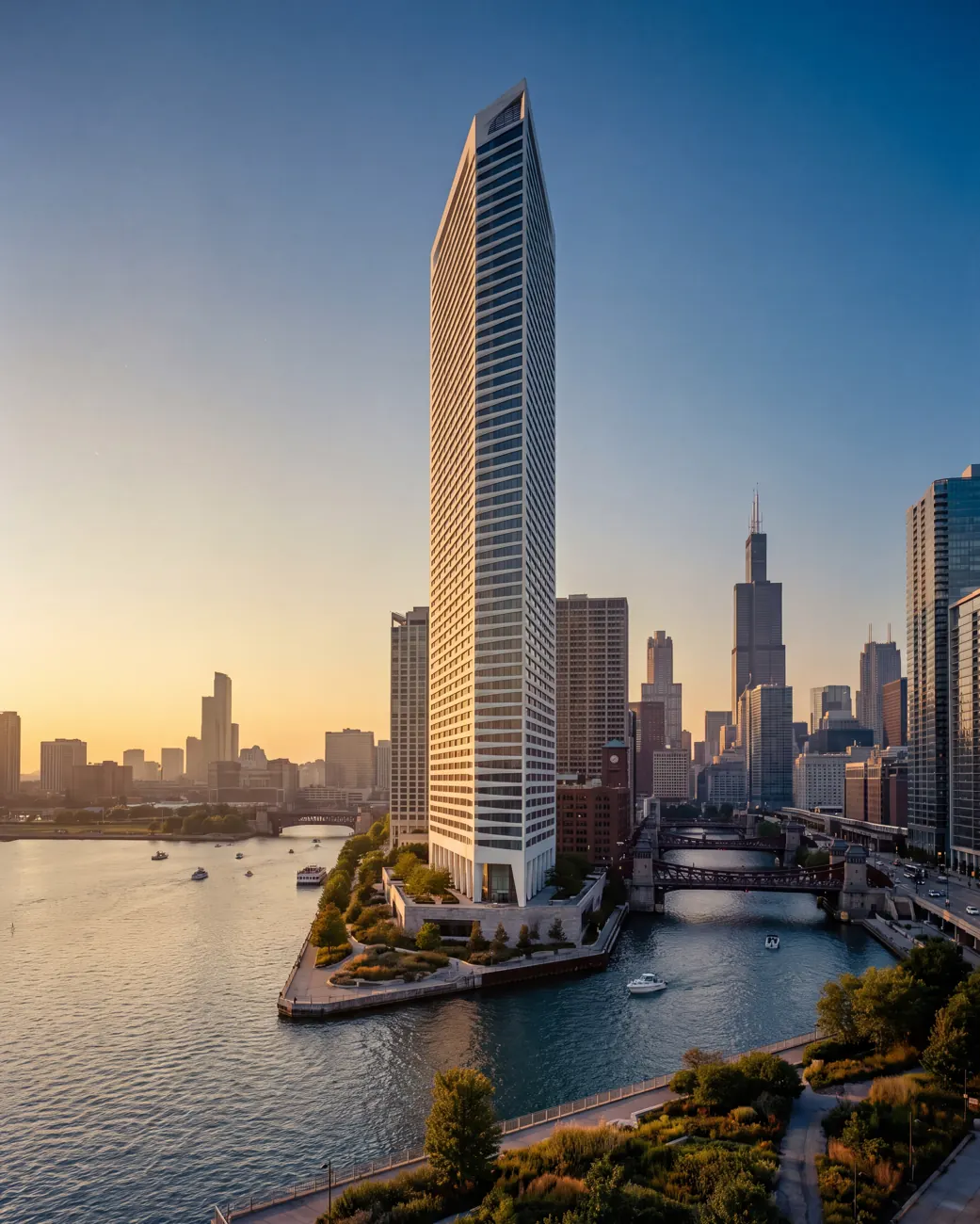Ondine House — waterfront condominium in Chicago, Illinois, USA.