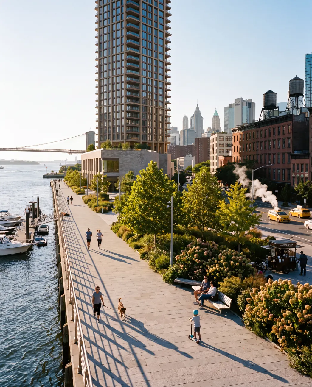 Northlight One — The waterfront promenade