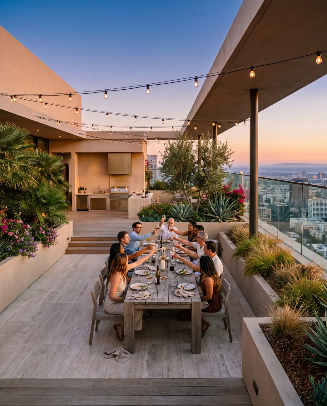 Ember Terraces — Rooftop dinner