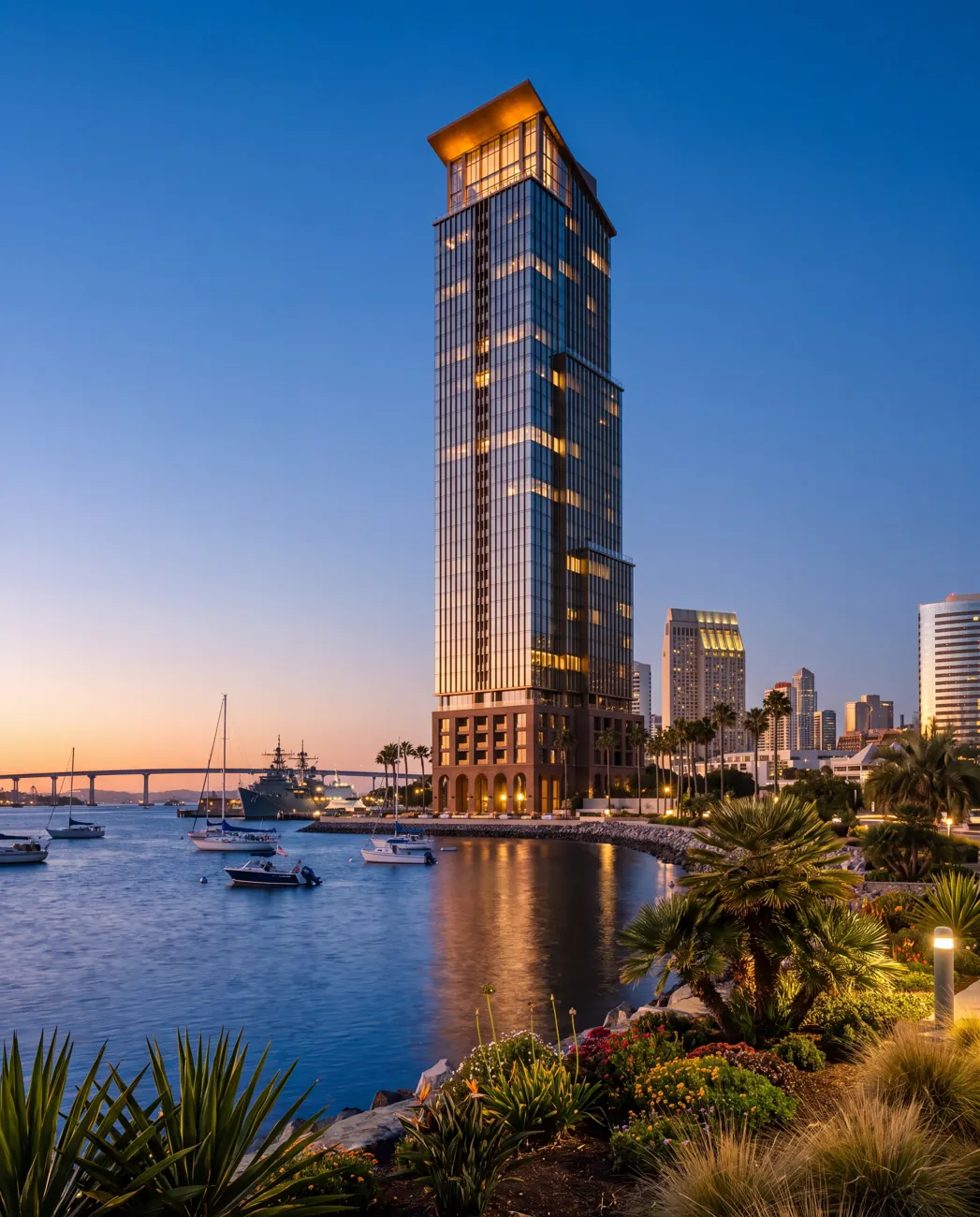 Wren Tower — waterfront condominium in San Diego, California, USA.