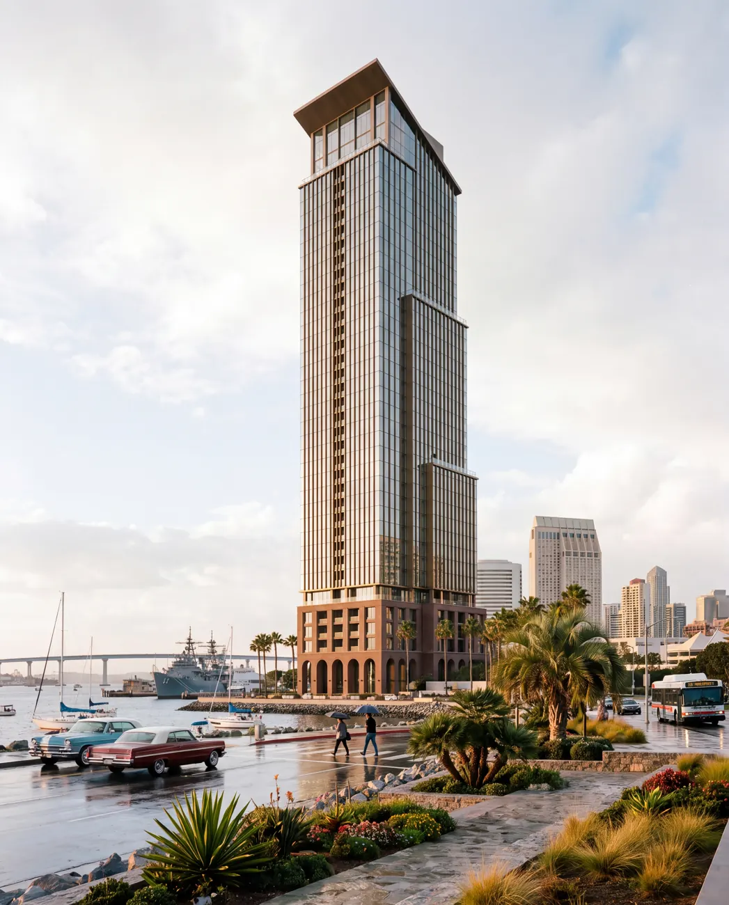 Wren Tower — waterfront condominium in San Diego, California, USA.