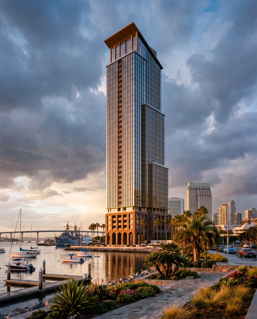 Wren Tower — waterfront condominium in San Diego, California, USA.