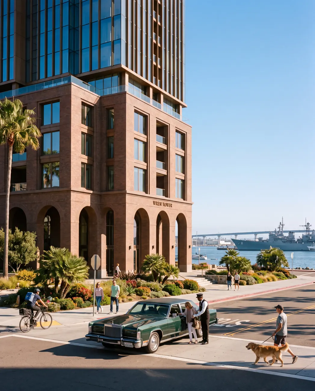 Wren Tower — Street arrival