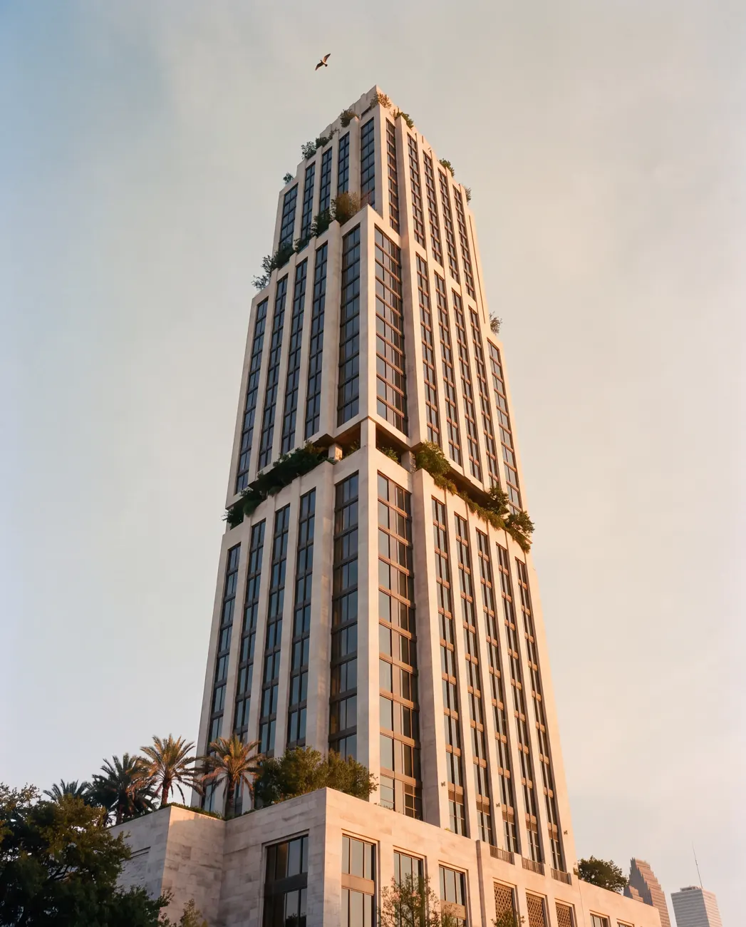 Argent Residences — Looking up from the podium