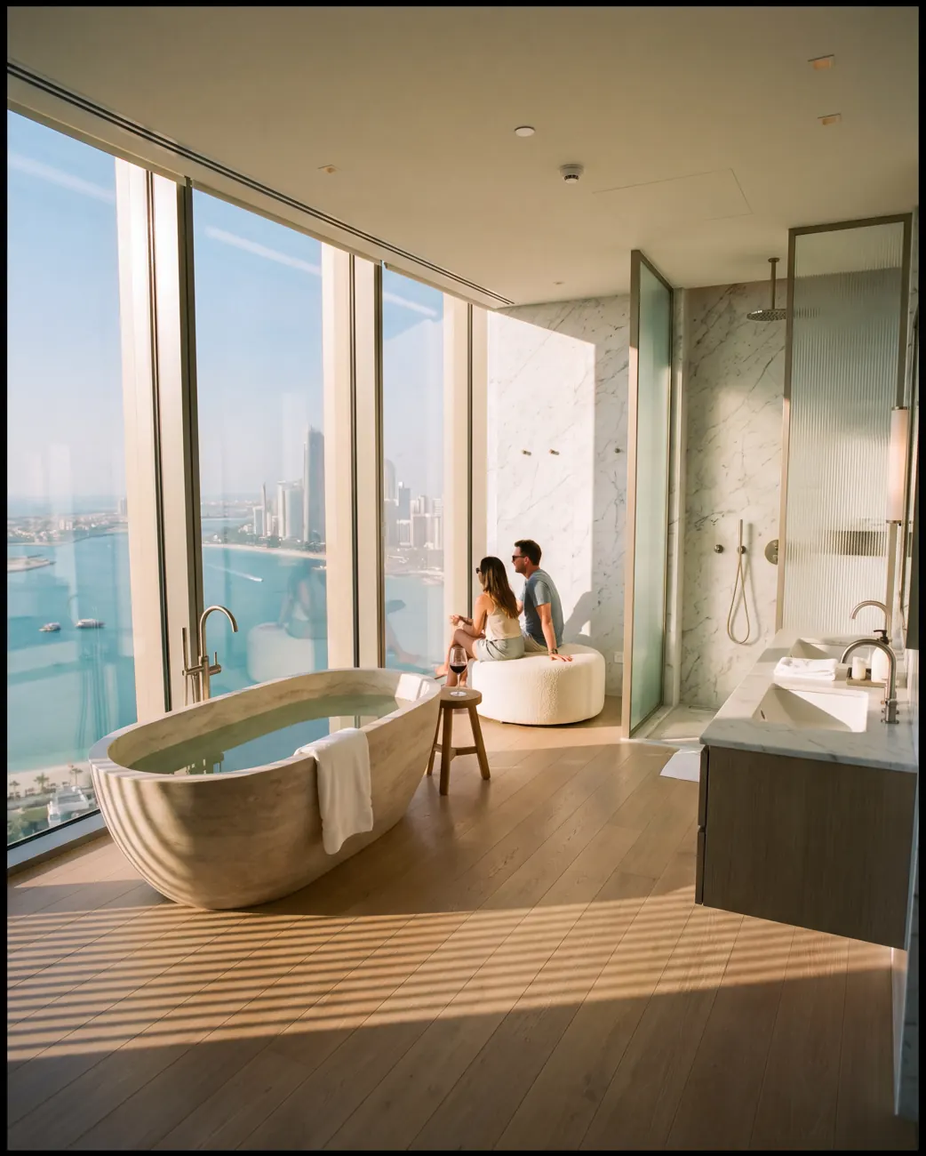 Vantage House — Bathroom with a view