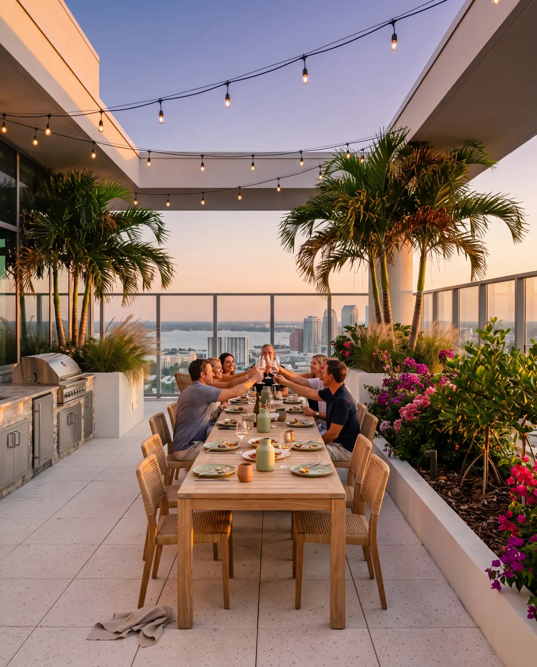 Lumen Heights — Rooftop dinner