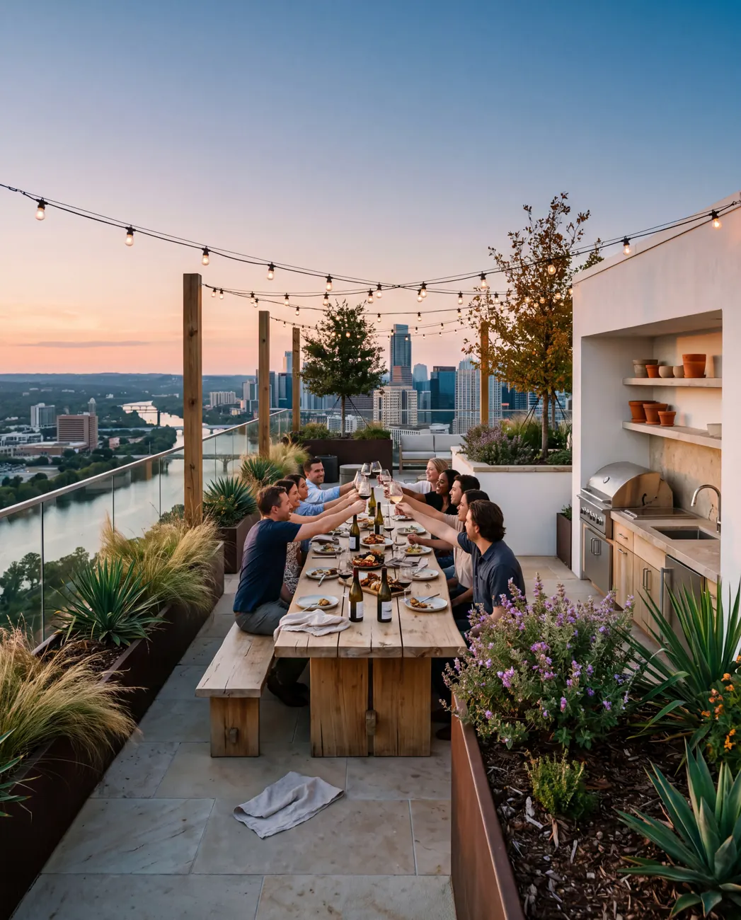 Aurelia Quay — Rooftop dinner