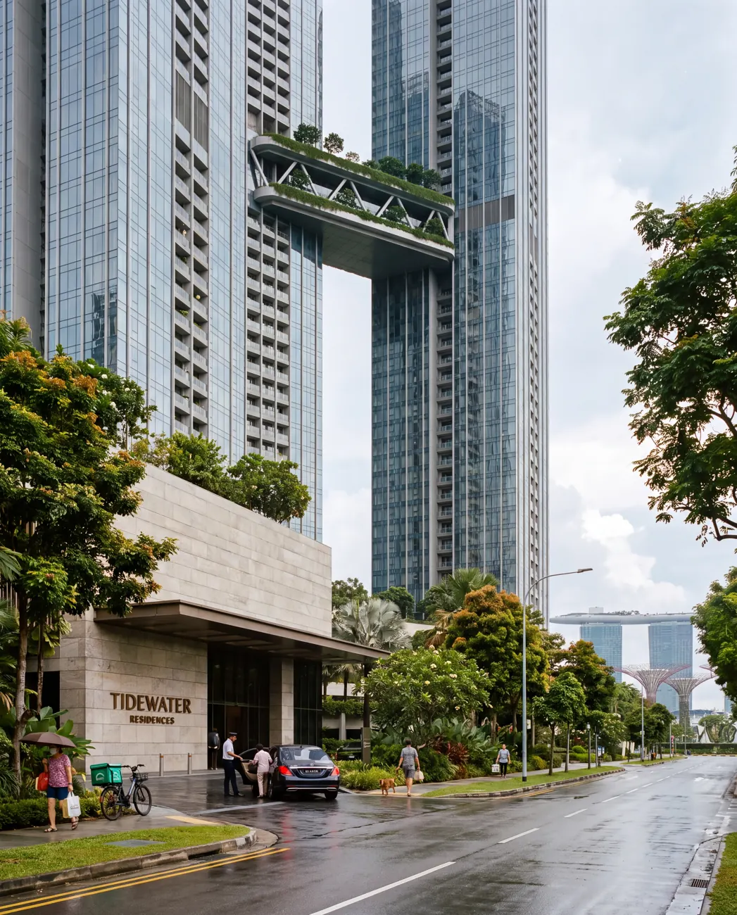 Tidewater Residences — Street arrival