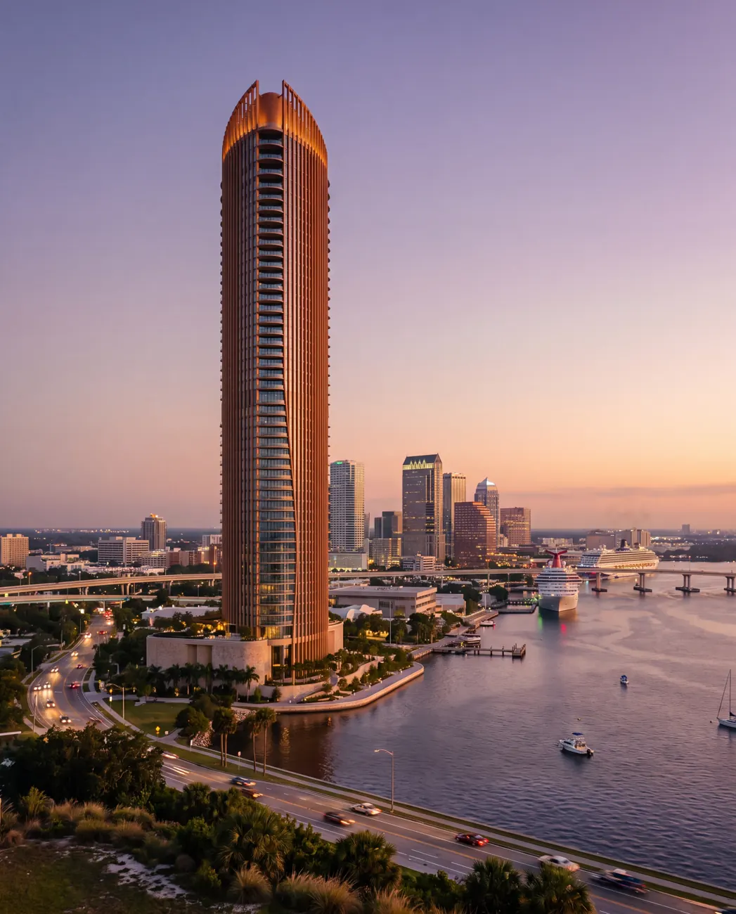 Halcyon House — residential tower in Tampa, Florida, USA.