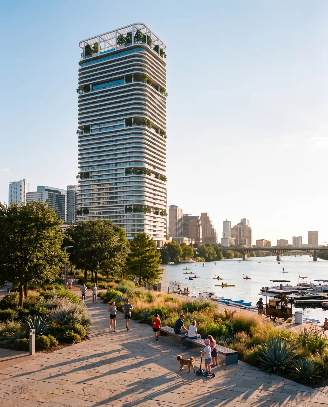 Cinder Place — The waterfront promenade