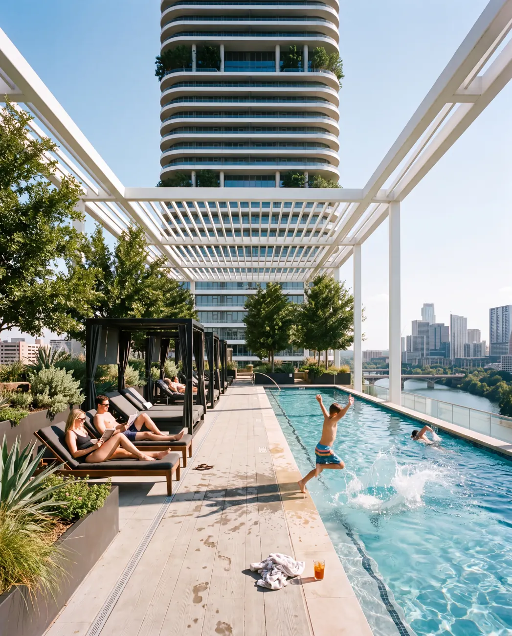 Cinder Place — Pool deck