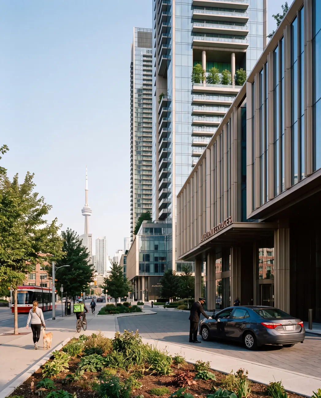Auburn Terraces — Street arrival