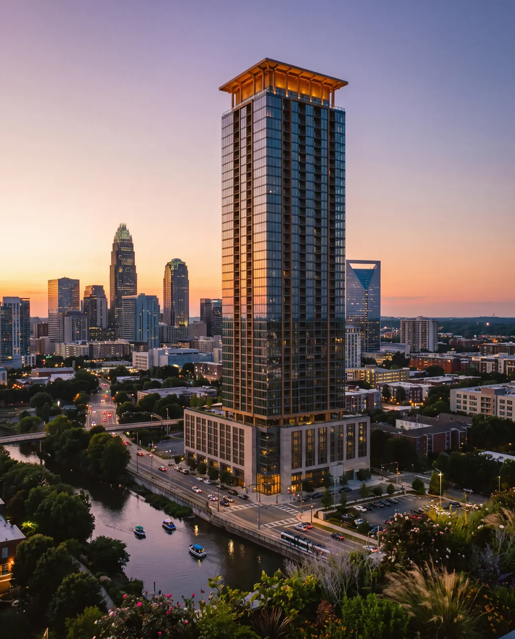 Northlight Tower — residential tower in Charlotte, North Carolina, USA.