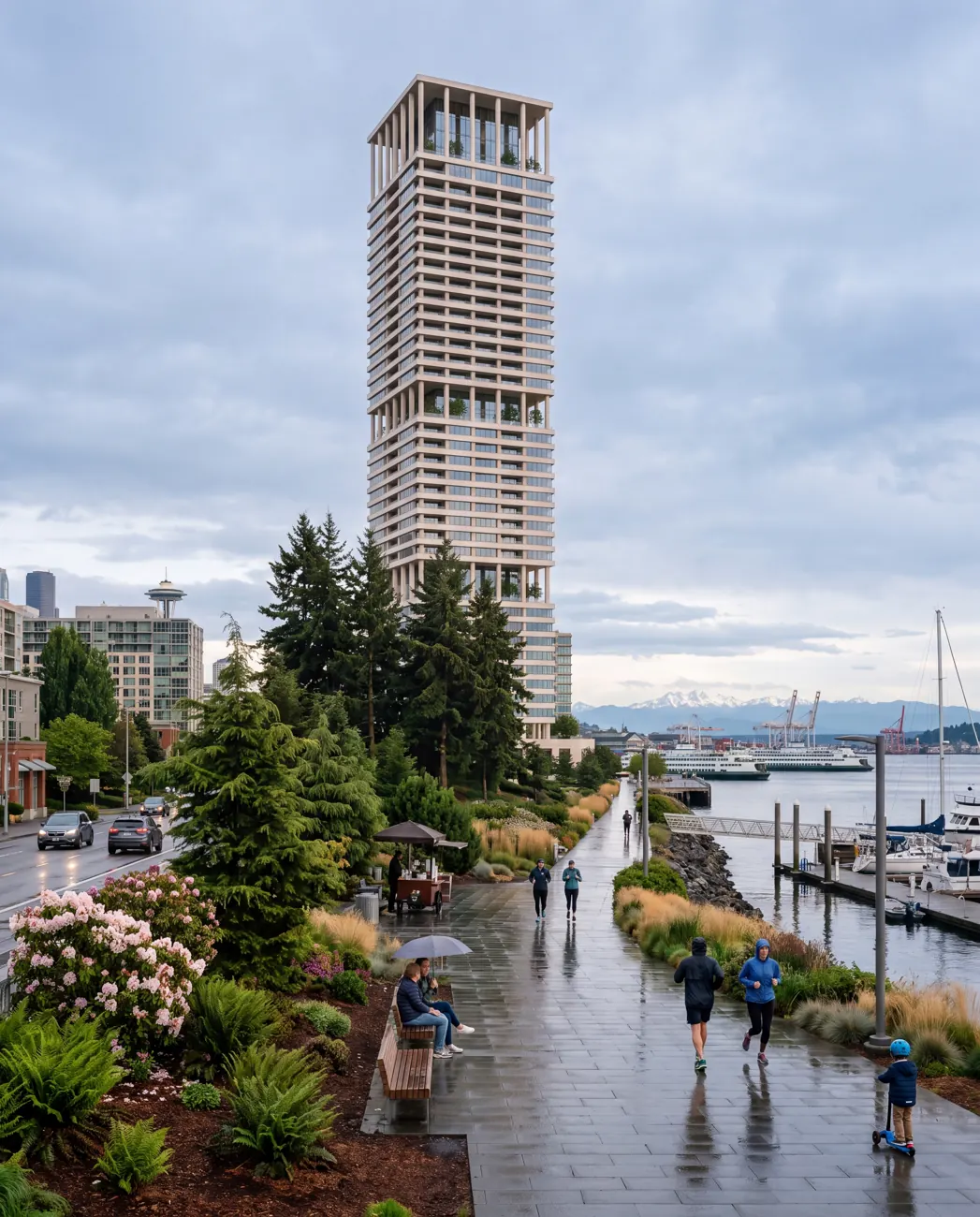 Ember Residences — The waterfront promenade