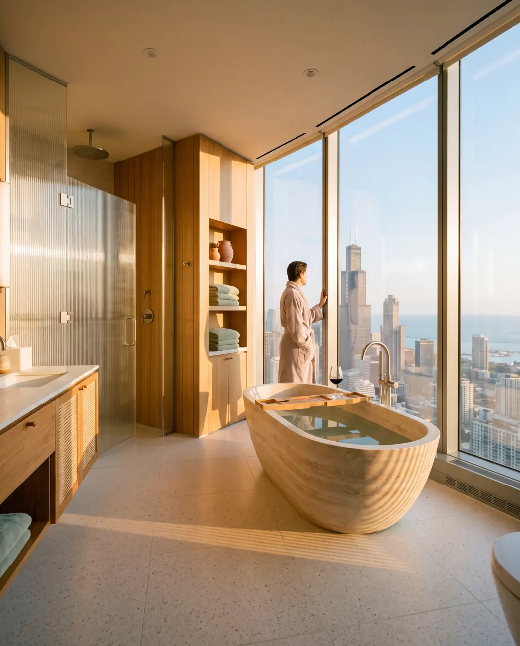 Wren House — Bathroom with a view