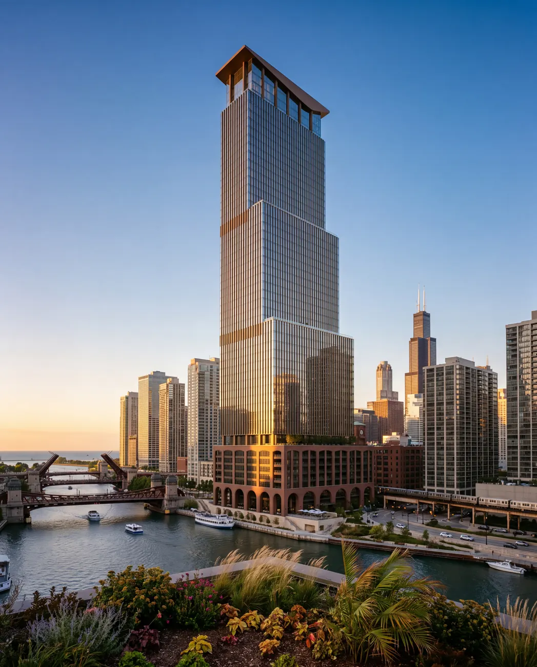 Wren House — waterfront condominium in Chicago, Illinois, USA.