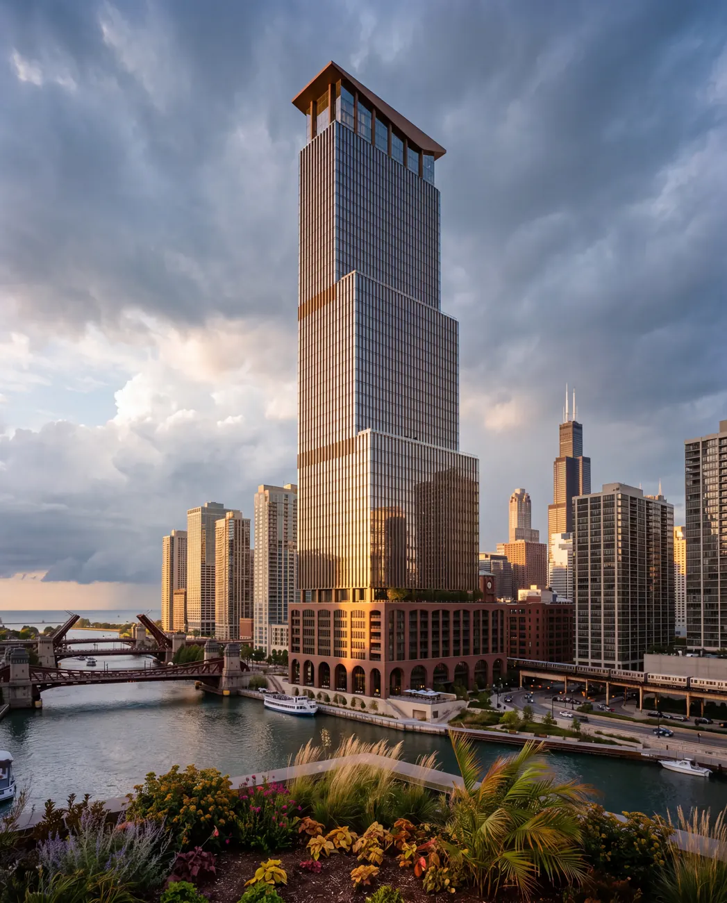 Wren House — waterfront condominium in Chicago, Illinois, USA.
