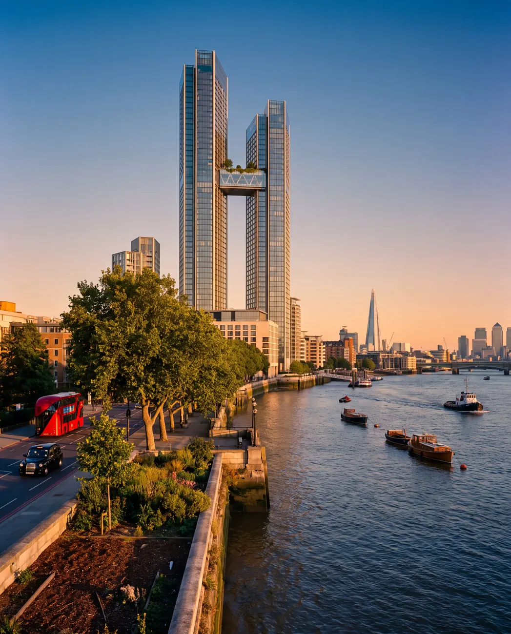 Kestrel Wharf — twin-tower masterplan in London, United Kingdom.