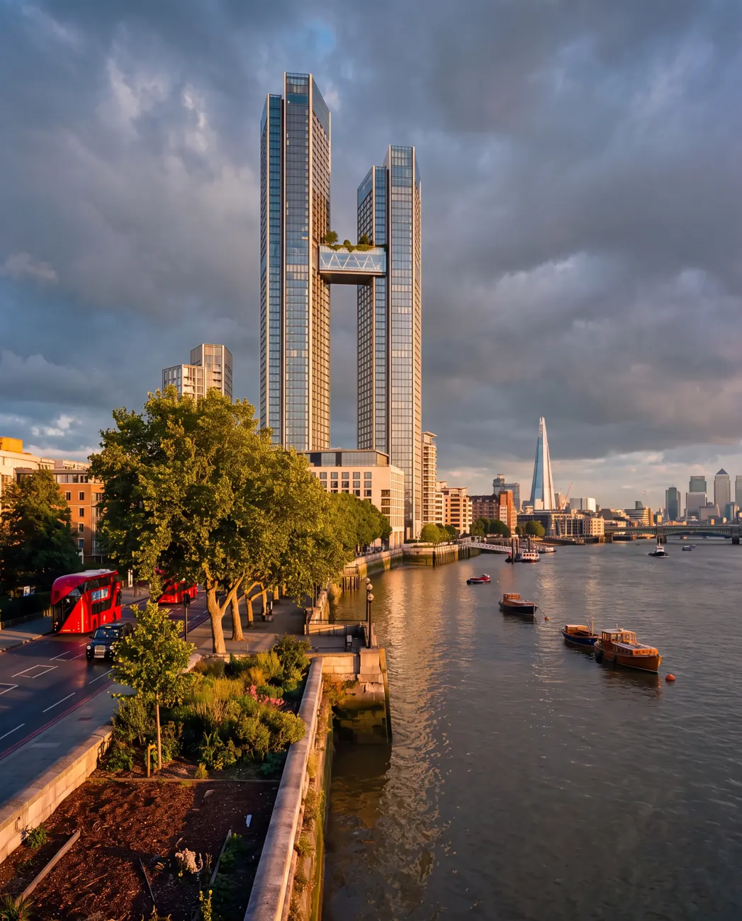 Kestrel Wharf — twin-tower masterplan in London, United Kingdom.
