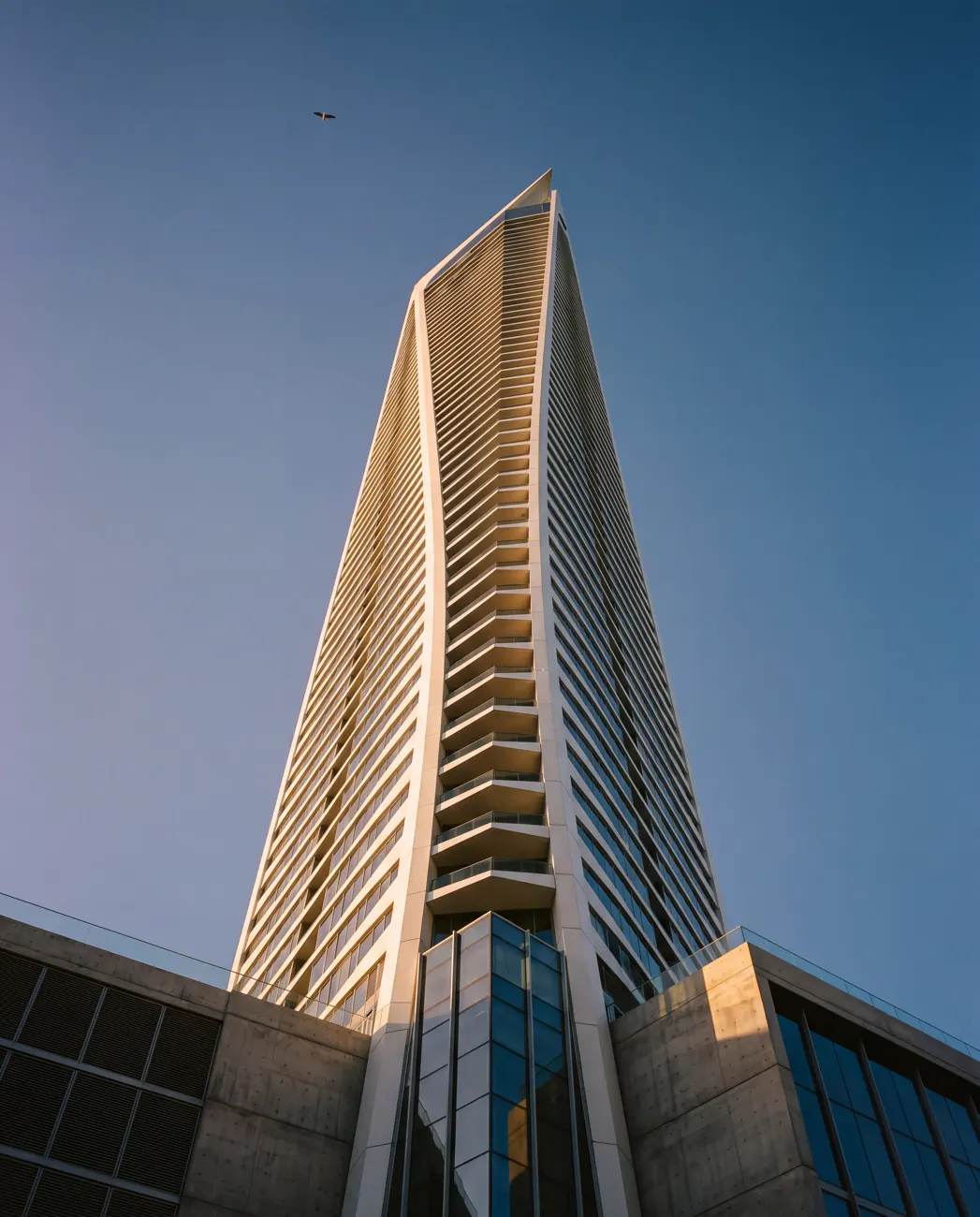 Quill Tower — Looking up from the podium