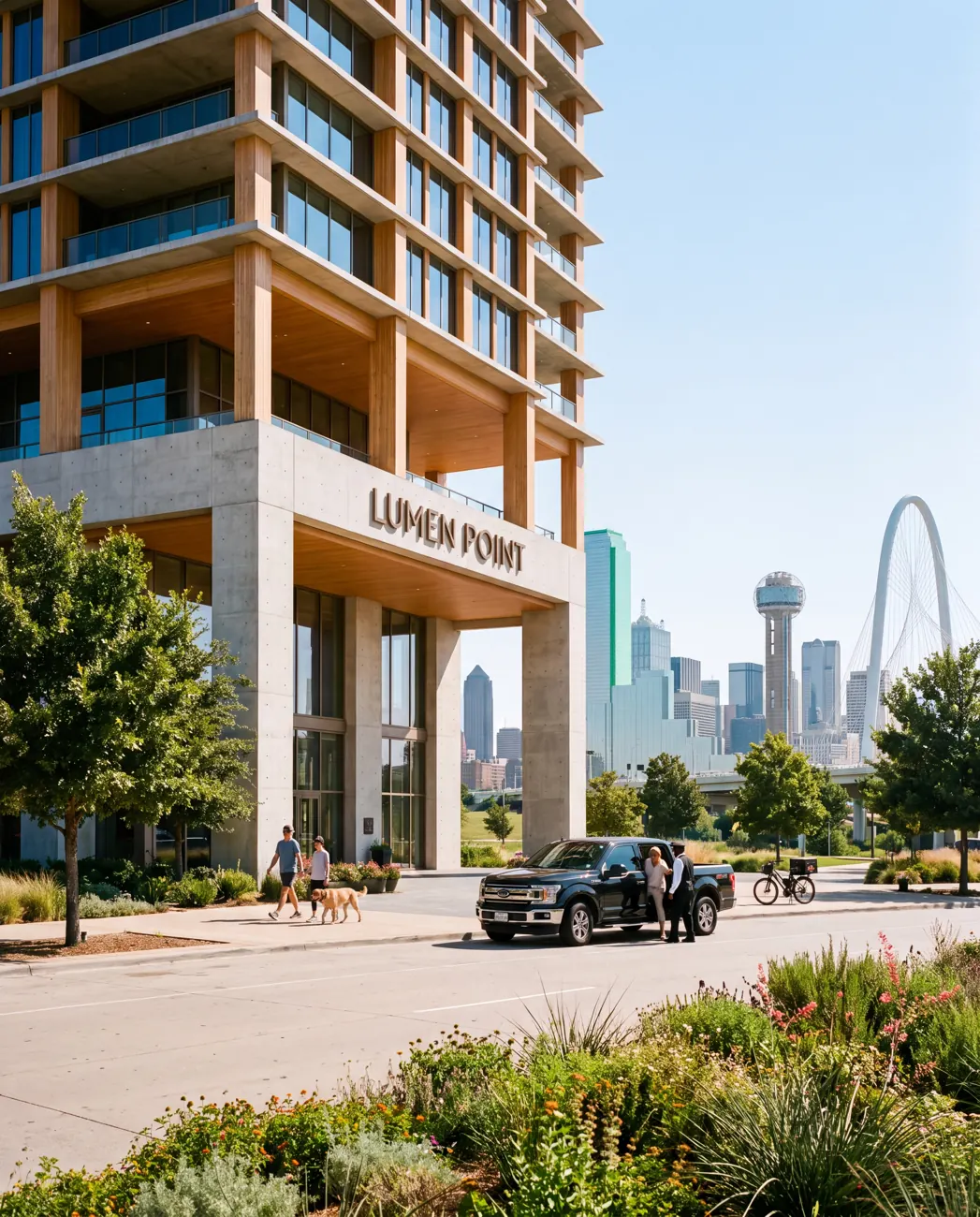 Lumen Point — Street arrival