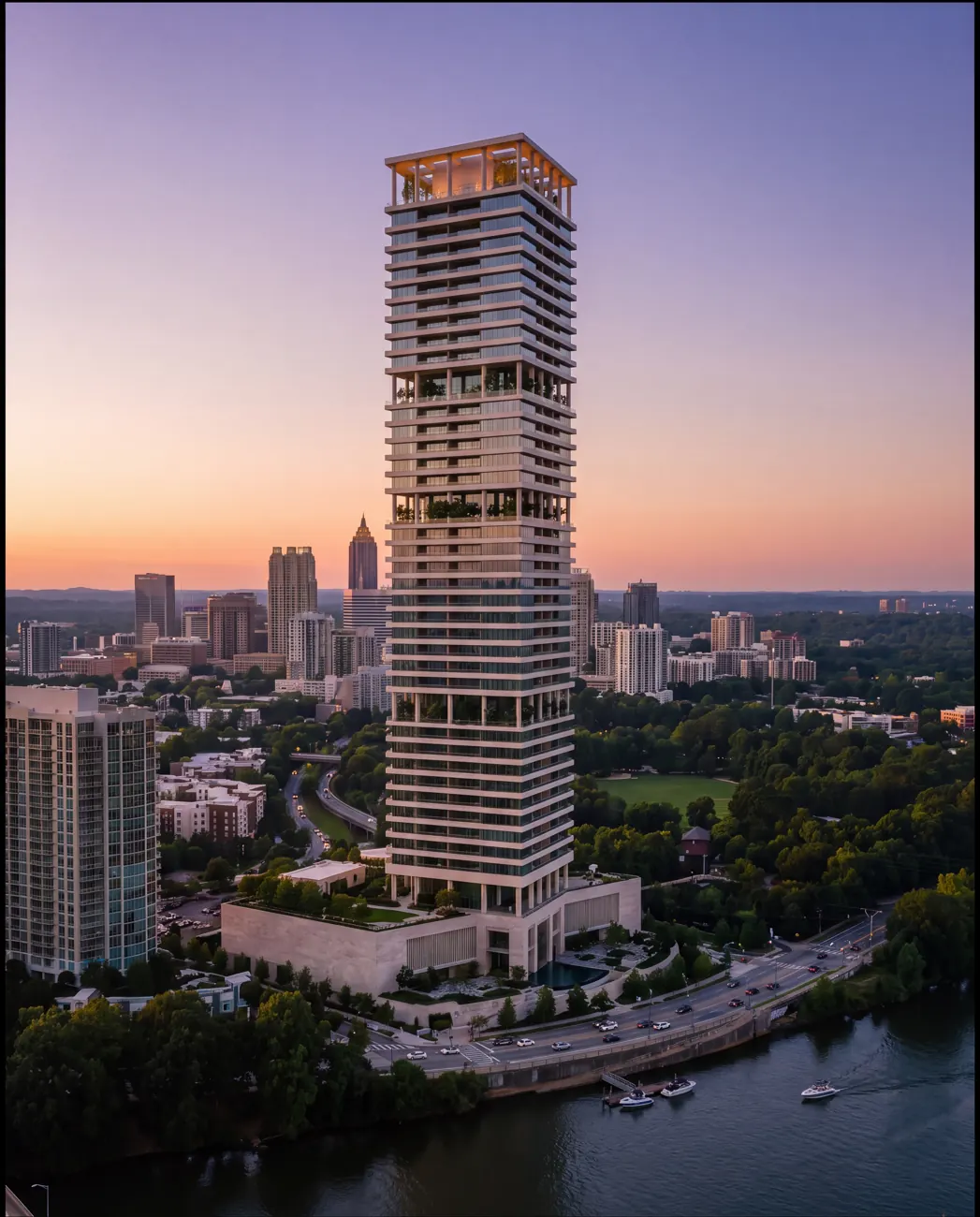 Aurelia Wharf — office tower in Atlanta, Georgia, USA.