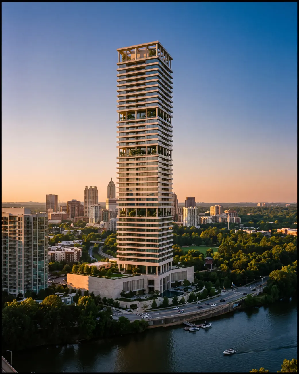 Aurelia Wharf — office tower in Atlanta, Georgia, USA.