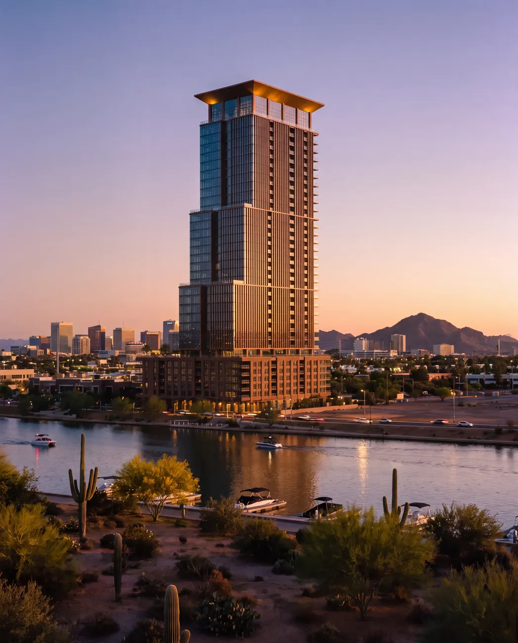Palisade One — waterfront condominium in Phoenix, Arizona, USA.