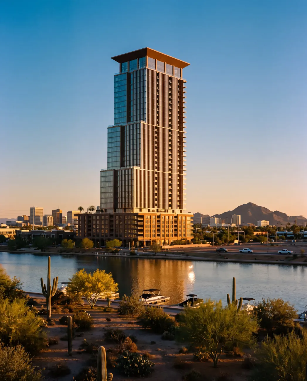 Palisade One — waterfront condominium in Phoenix, Arizona, USA.
