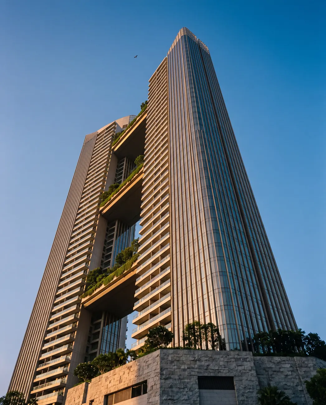 Auburn Residences — Looking up from the podium