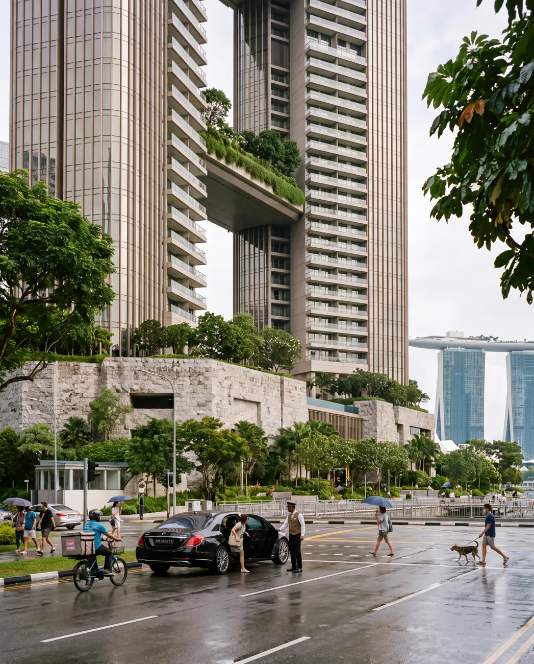 Auburn Residences — Street arrival