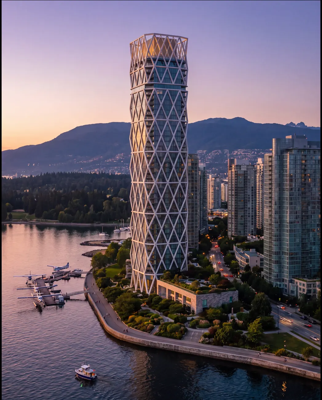 Sable One — Aerial at dusk