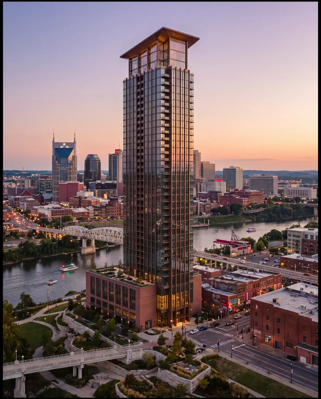 Wren Heights — waterfront condominium in Nashville, Tennessee, USA.