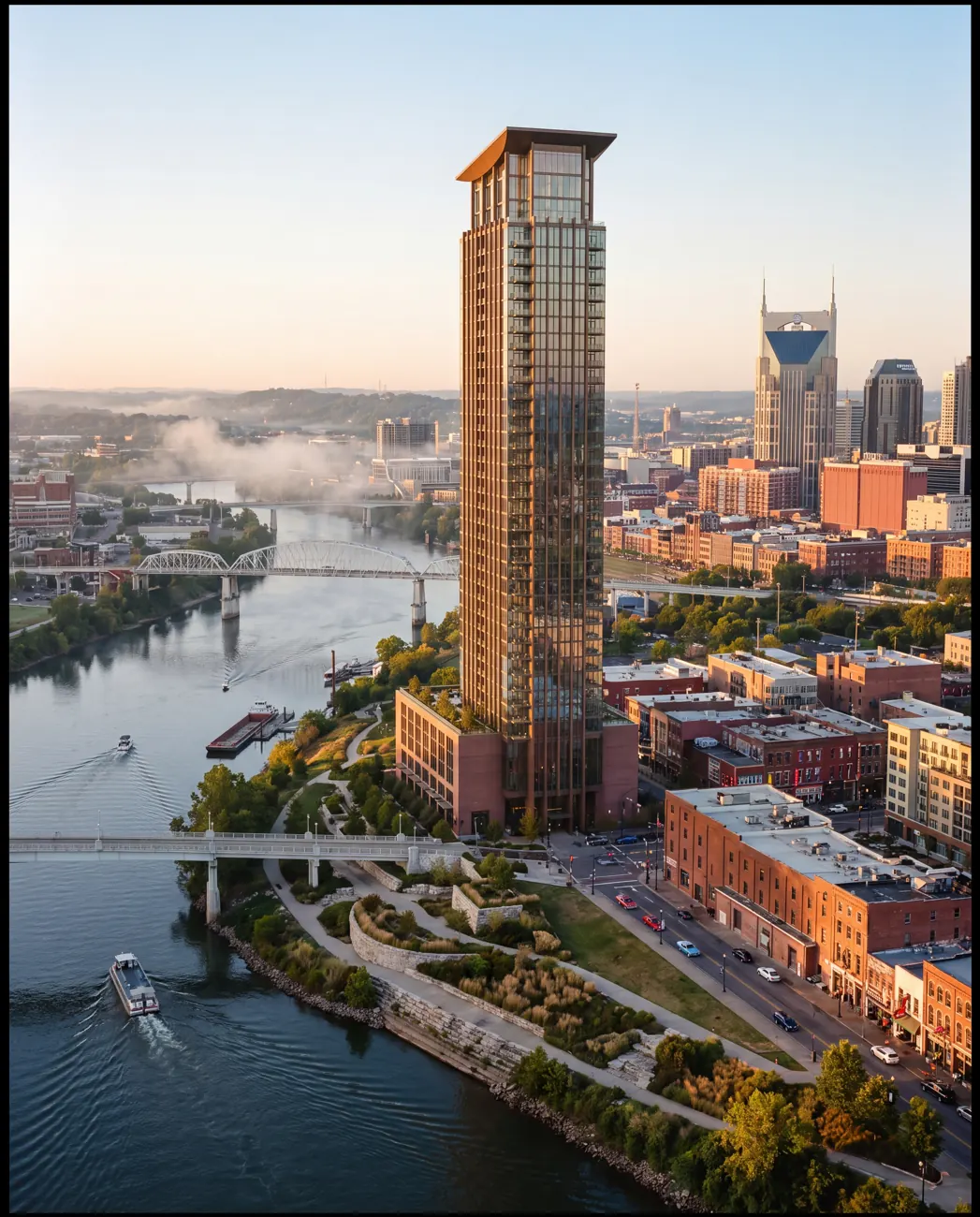 Wren Heights — waterfront condominium in Nashville, Tennessee, USA.