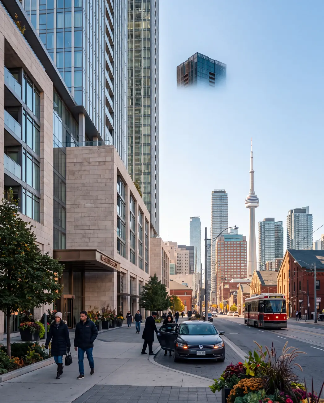 Kestrel Terraces — Street arrival