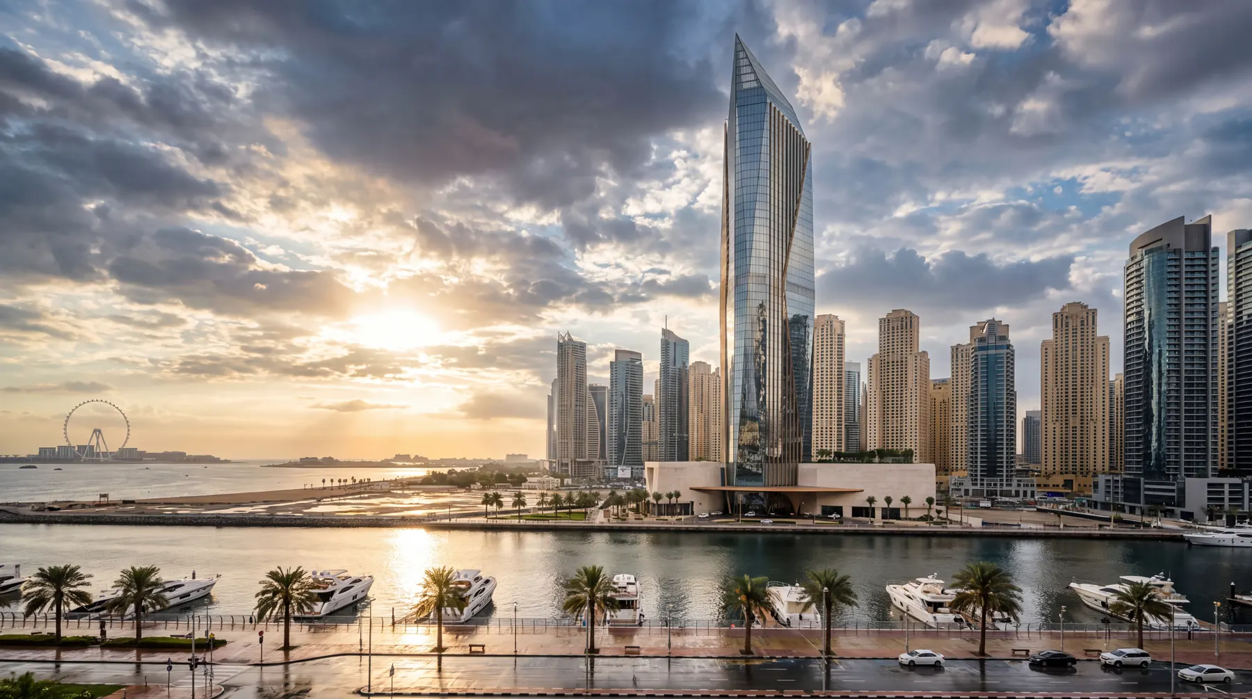 Marina Crest — 85-storey tower on Dubai Marina, visualised by Ratio Visuals