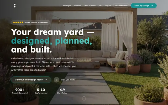 Ratio Landscape homepage